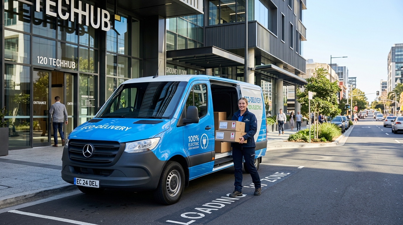 Electric Courier Delivery Van